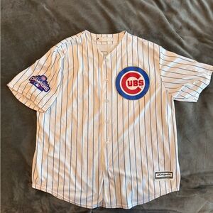 Special gold edition Anthony rizzo World Series Jersey